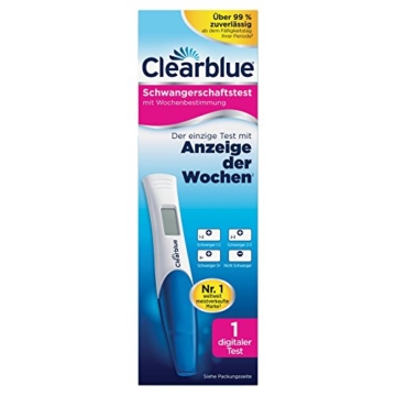 Clearblue Digital Schwangerschafts-Frühtest (mit Anzeige der Wochen) 1 Test - 1