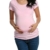 HOTOUCH Damen Schwanger T-Shirt Umstandsmode Stillshirt Umstandsshirt Mutterschaft Umstandstop Mit Rundhalsausschnitt - 3